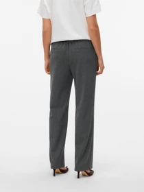 Штани Vero Moda MAYA KIARA MW STRAIGHT PANT модель 10331956_Black GREY MELANGE Фото