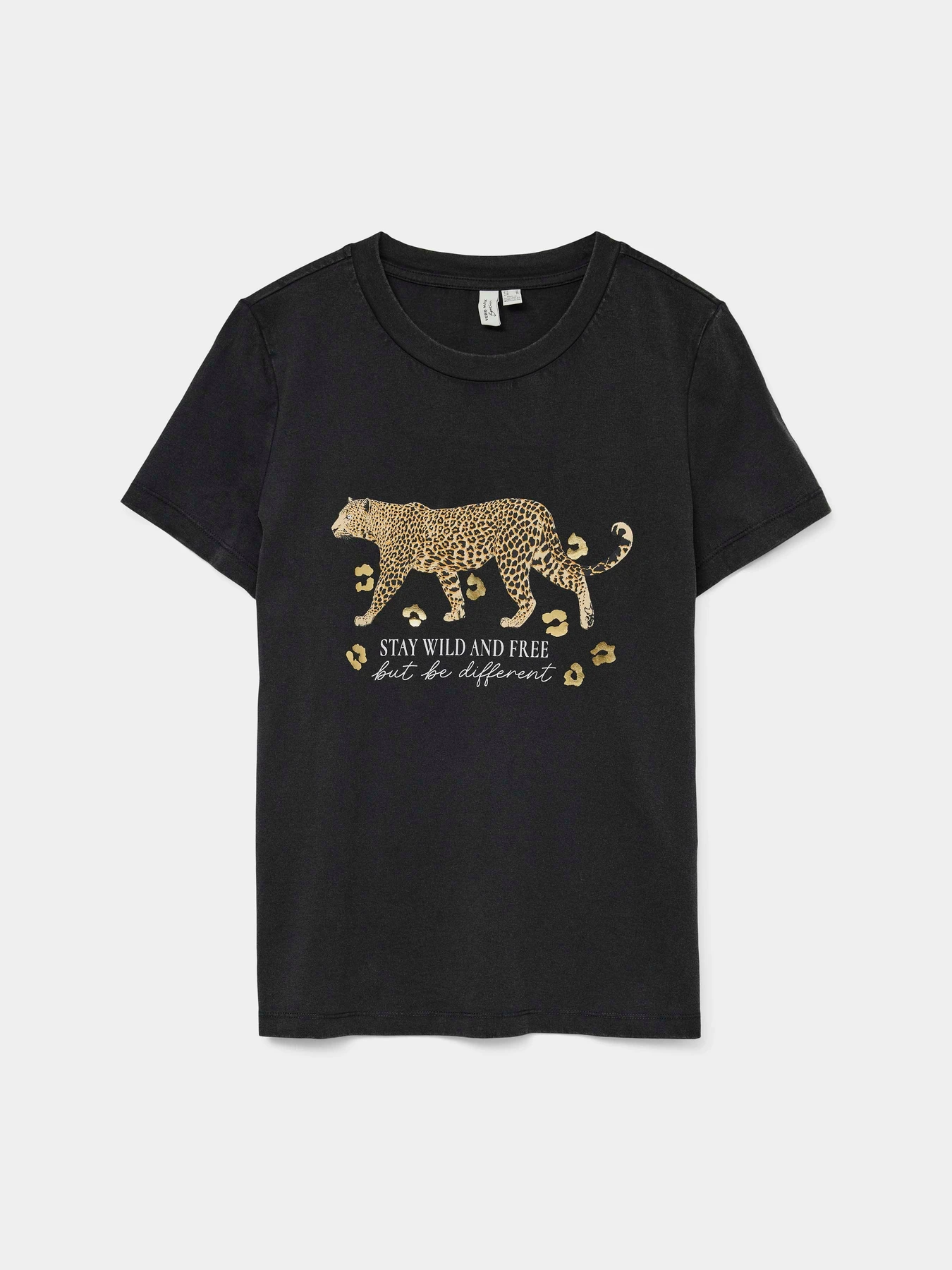 Футболки і поло Vero Moda FEO S/S O-NECK T-SHIRT модель 10332807_Black ACID WASH W. GOLD TI Футболки і поло Vero Moda FEO S/S O-NECK T-SHIRT модель 10332807_Black ACID WASH W. GOLD TI Фото