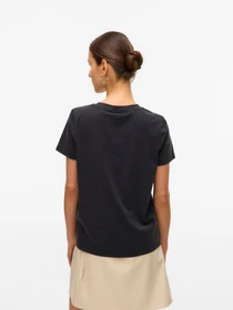 Футболки і поло Vero Moda FEO S/S O-NECK T-SHIRT модель 10332807_Black ACID WASH W. GOLD TI Фото