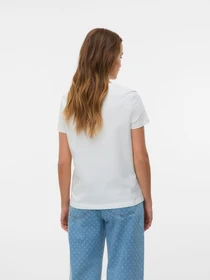 Футболки и поло Vero Moda FEO S/S O-NECK T-SHIRT модель 10332807_Snow White RED TIGER Фото