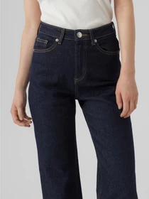 Джинсы Vero Moda TESSA HR WIDE JEANS модель 10297608_Dark Blue Denim Rinse Фото