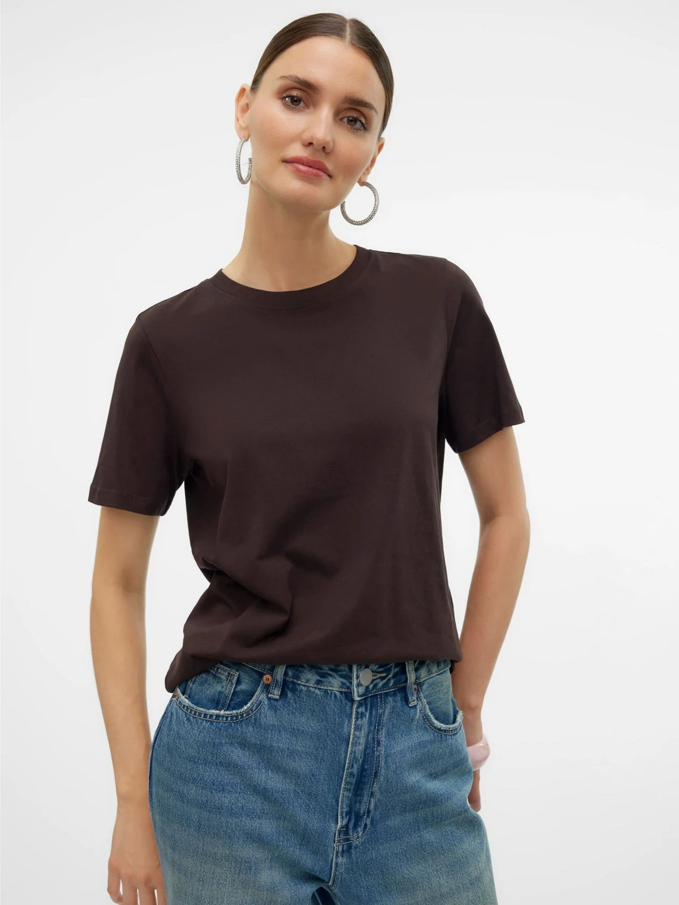 Футболки і поло Vero Moda PAULINA SS T-SHIRT модель 10316991_Chocolate Torte Футболки і поло Vero Moda PAULINA SS T-SHIRT модель 10316991_Chocolate Torte Фото