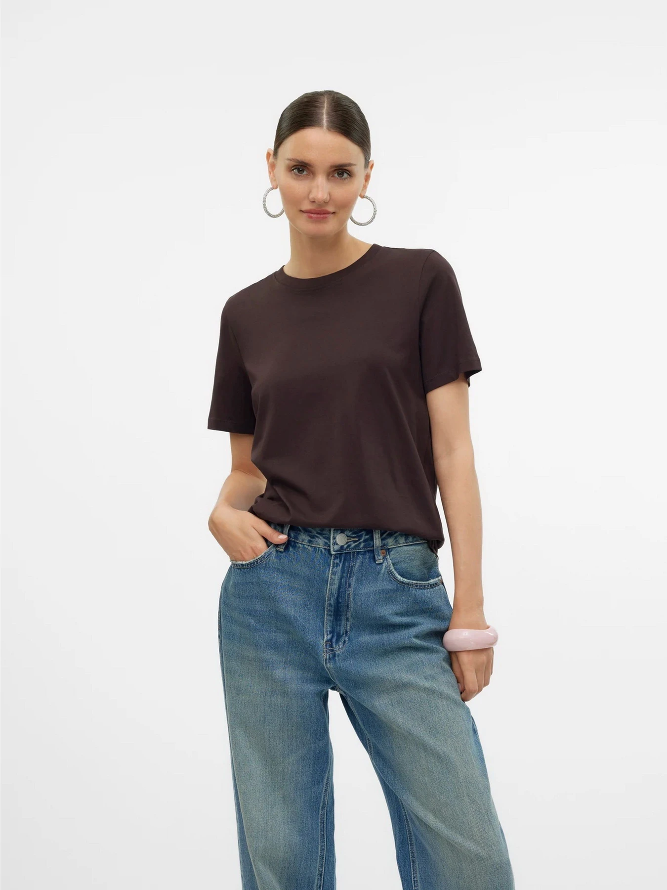 Футболки і поло Vero Moda PAULINA SS T-SHIRT модель 10316991_Chocolate Torte Футболки і поло Vero Moda PAULINA SS T-SHIRT модель 10316991_Chocolate Torte Фото