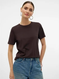 Футболки і поло Vero Moda PAULINA SS T-SHIRT модель 10316991_Chocolate Torte Фото