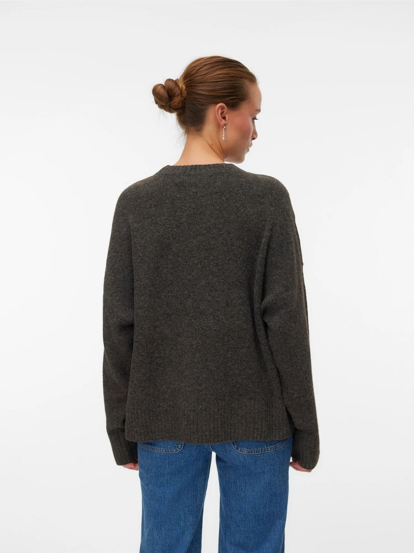 Свитры и кардиганы Vero Moda BOOM LS O-NECK PULLOVER модель 10320463_Chocolate Torte MELANGE Свитры и кардиганы Vero Moda BOOM LS O-NECK PULLOVER модель 10320463_Chocolate Torte MELANGE Фото