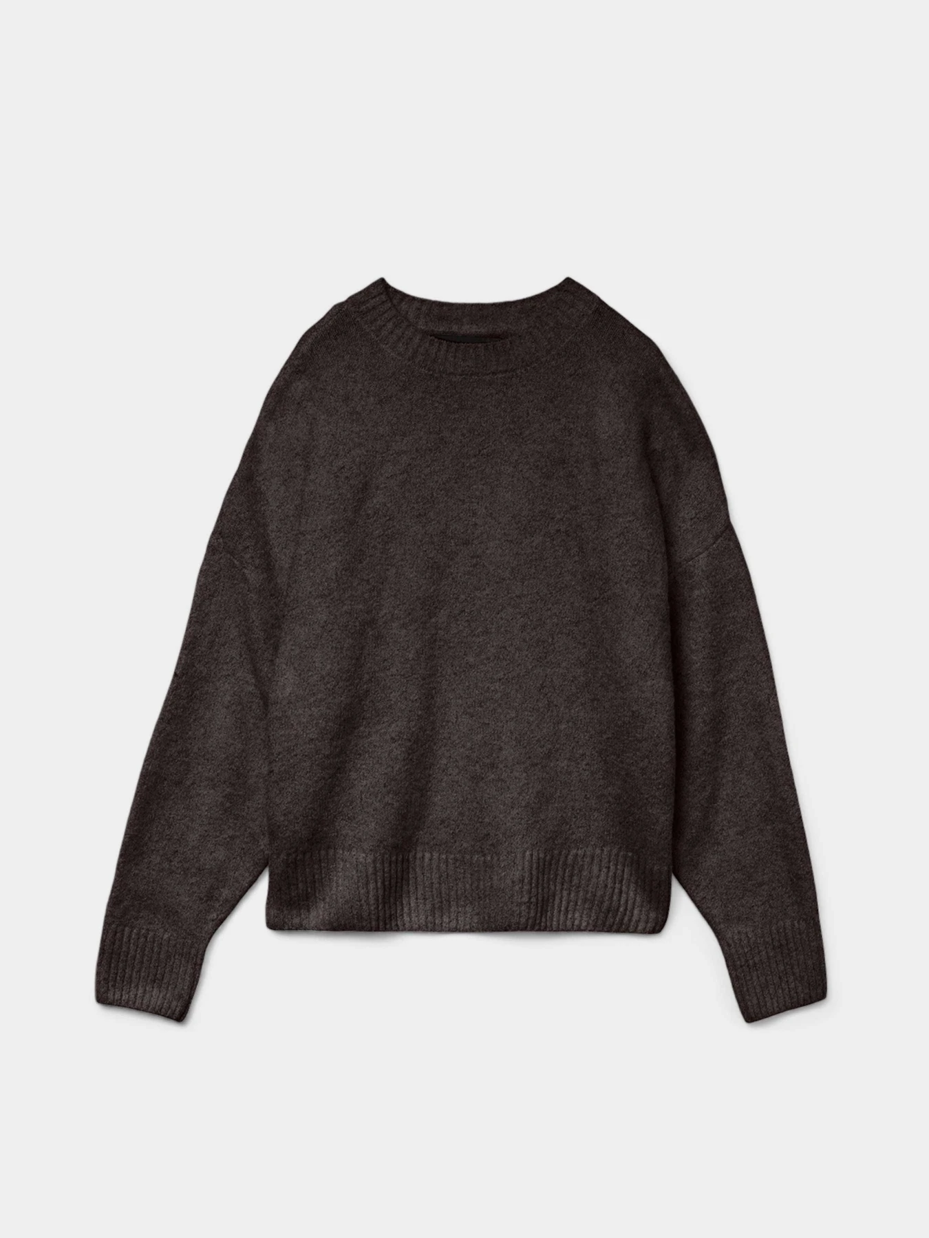 Свитры и кардиганы Vero Moda BOOM LS O-NECK PULLOVER модель 10320463_Chocolate Torte MELANGE Свитры и кардиганы Vero Moda BOOM LS O-NECK PULLOVER модель 10320463_Chocolate Torte MELANGE Фото