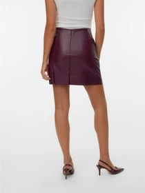 Юбки Vero Moda NELLY HR SHORT PL SKIRT модель 10322469_Winetasting Фото