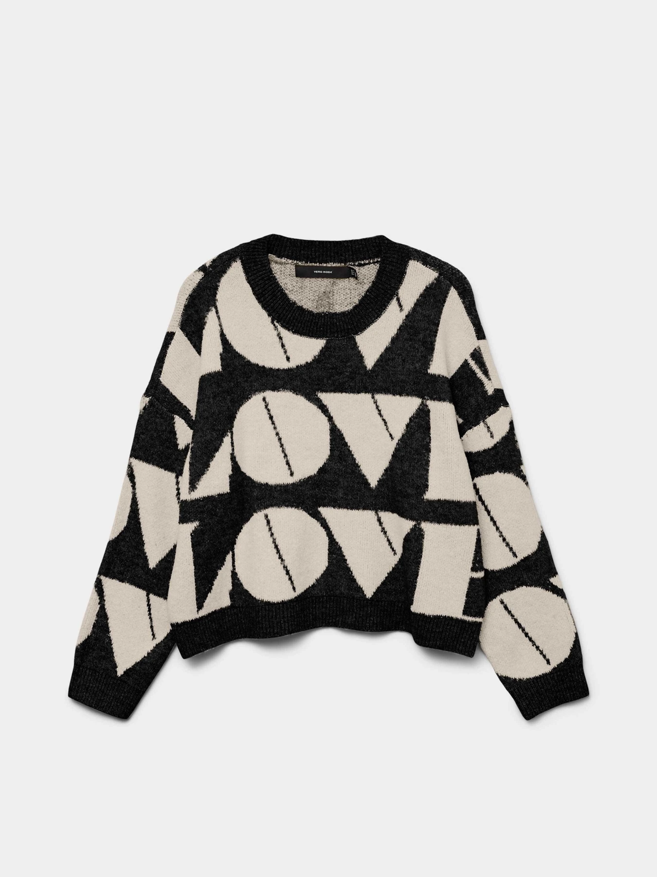 Свитры и кардиганы Vero Moda LOVE LS O-NECK PULLOVER модель 10331432_Black W. BIRCH BIG LOVE Свитры и кардиганы Vero Moda LOVE LS O-NECK PULLOVER модель 10331432_Black W. BIRCH BIG LOVE Фото