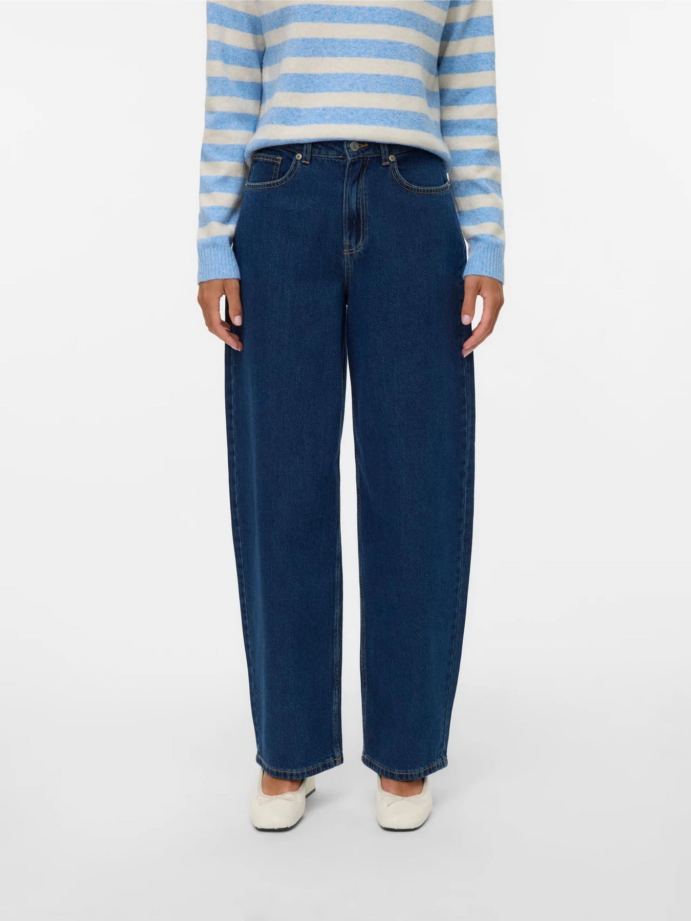 Джинси Vero Moda ESTELLE HR BARREL JEANS модель 10332234_Dark Blue Denim VI3505 Джинси Vero Moda ESTELLE HR BARREL JEANS модель 10332234_Dark Blue Denim VI3505 Фото