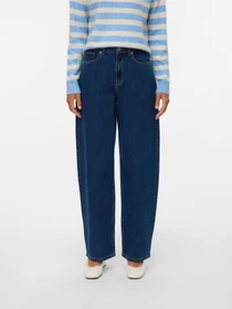 Джинсы Vero Moda ESTELLE HR BARREL JEANS модель 10332234_Dark Blue Denim VI3505 Фото
