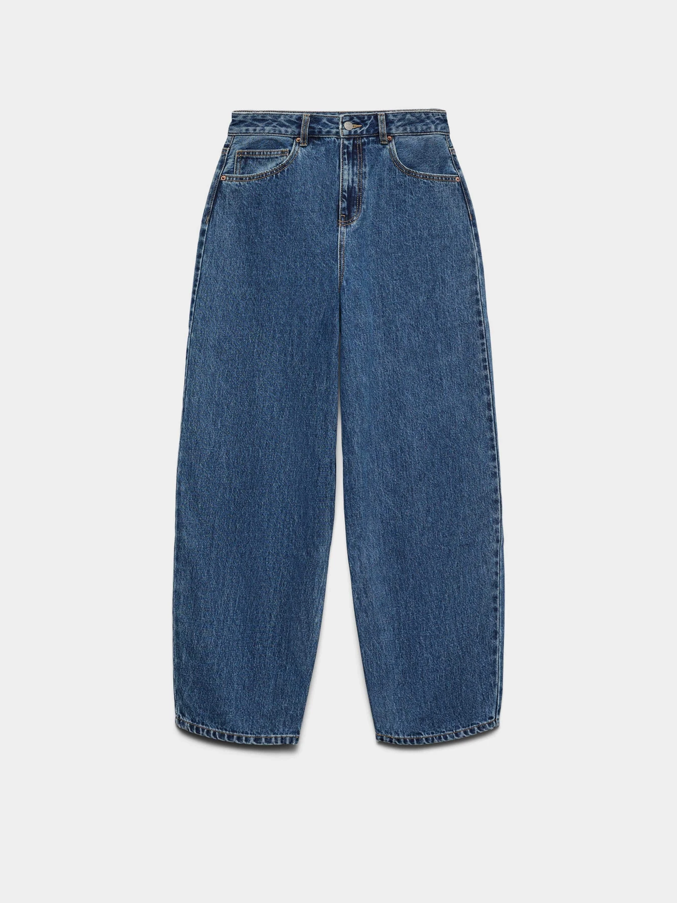 Джинсы Vero Moda BILLIE HR BARREL ANK JS модель 10337318_Medium Blue Denim Джинсы Vero Moda BILLIE HR BARREL ANK JS модель 10337318_Medium Blue Denim Фото