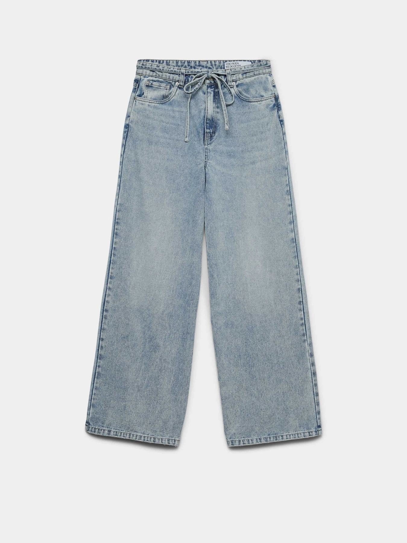 Джинсы Vero Moda WIEN MR WIDE BELT JEANS модель 10338133_Light Blue Denim Фото