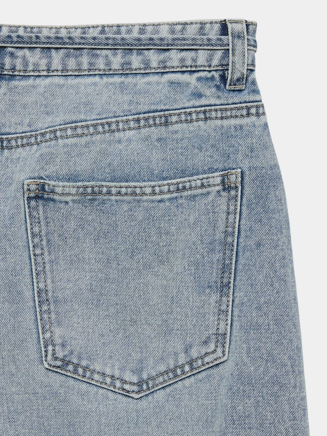 Джинсы Vero Moda WIEN MR WIDE BELT JEANS модель 10338133_Light Blue Denim Фото