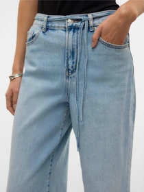 Джинсы Vero Moda WIEN MR WIDE BELT JEANS модель 10338133_Light Blue Denim Фото