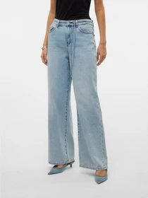 Джинсы Vero Moda WIEN MR WIDE BELT JEANS модель 10338133_Light Blue Denim Фото