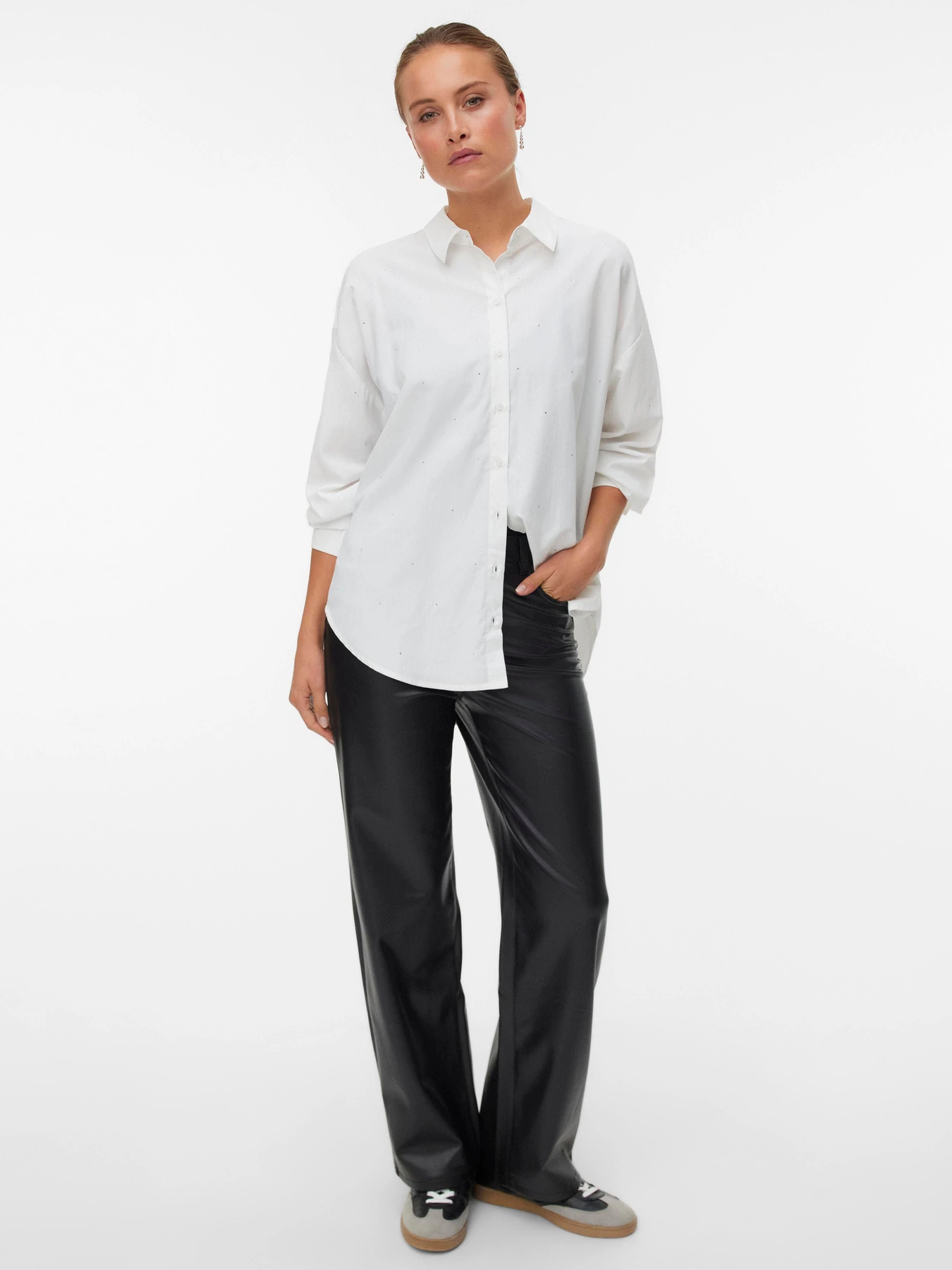 Штани Vero Moda TESSA HR WIDE PL PANTS модель 10310878_Black Штани Vero Moda TESSA HR WIDE PL PANTS модель 10310878_Black Фото