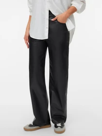 Брюки Vero Moda TESSA HR WIDE PL PANTS модель 10310878_Black Фото
