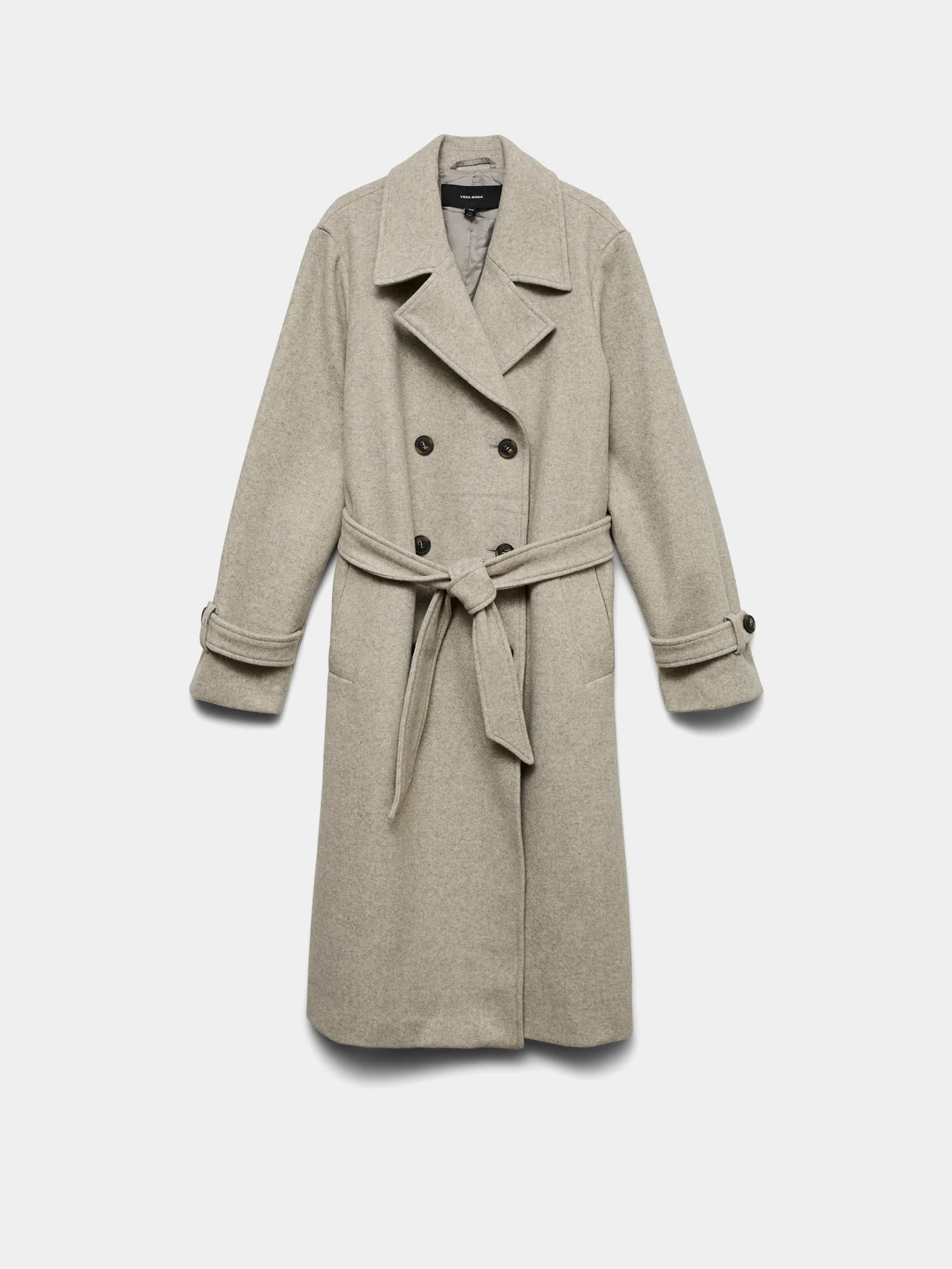 Пальто и плащи Vero Moda FORTUNEVEGA LONG TRENCHCOAT модель 10289870_Silver Mink MELANGE Пальто и плащи Vero Moda FORTUNEVEGA LONG TRENCHCOAT модель 10289870_Silver Mink MELANGE Фото