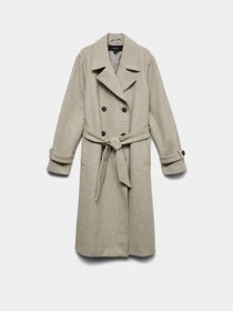 Пальто и плащи Vero Moda FORTUNEVEGA LONG TRENCHCOAT модель 10289870_Silver Mink MELANGE Фото