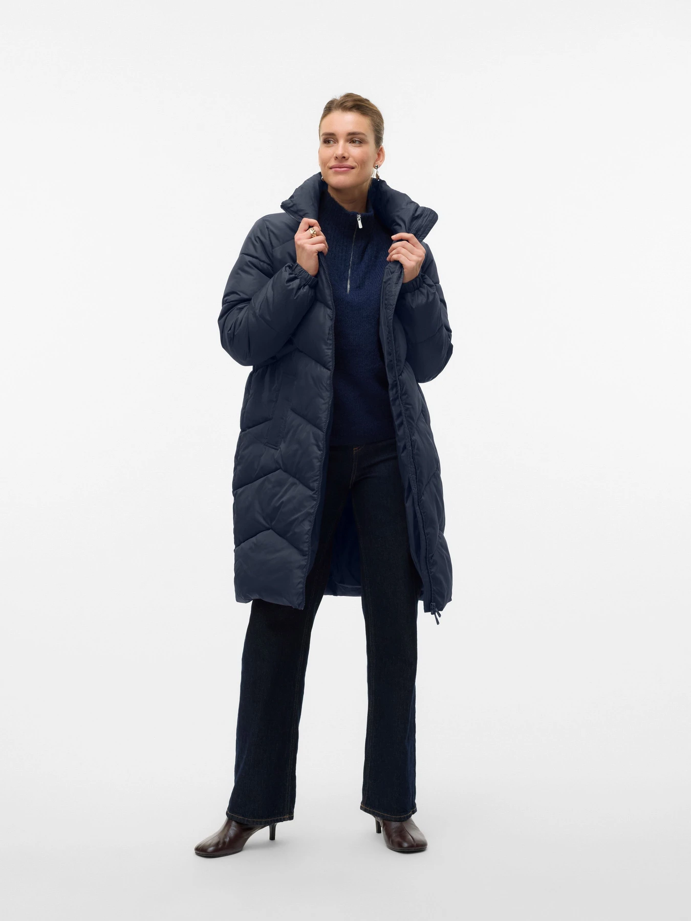 Куртки и дубленки Vero Moda LIGARIO COAT модель 10309840_Navy Blazer Куртки и дубленки Vero Moda LIGARIO COAT модель 10309840_Navy Blazer Фото