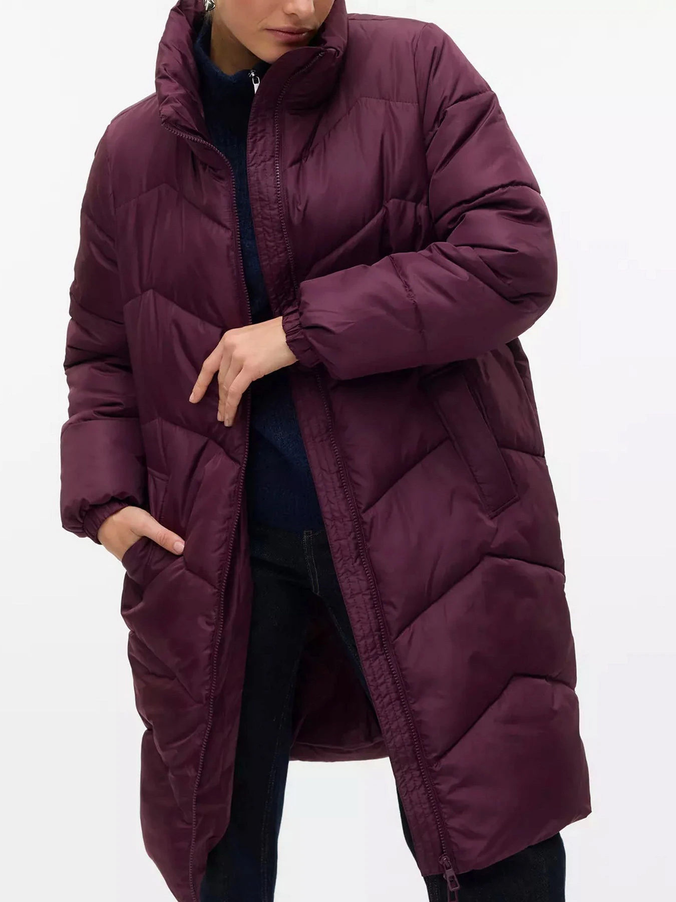 Куртки и дубленки Vero Moda LIGARIO COAT модель 10309840_Winetasting Фото