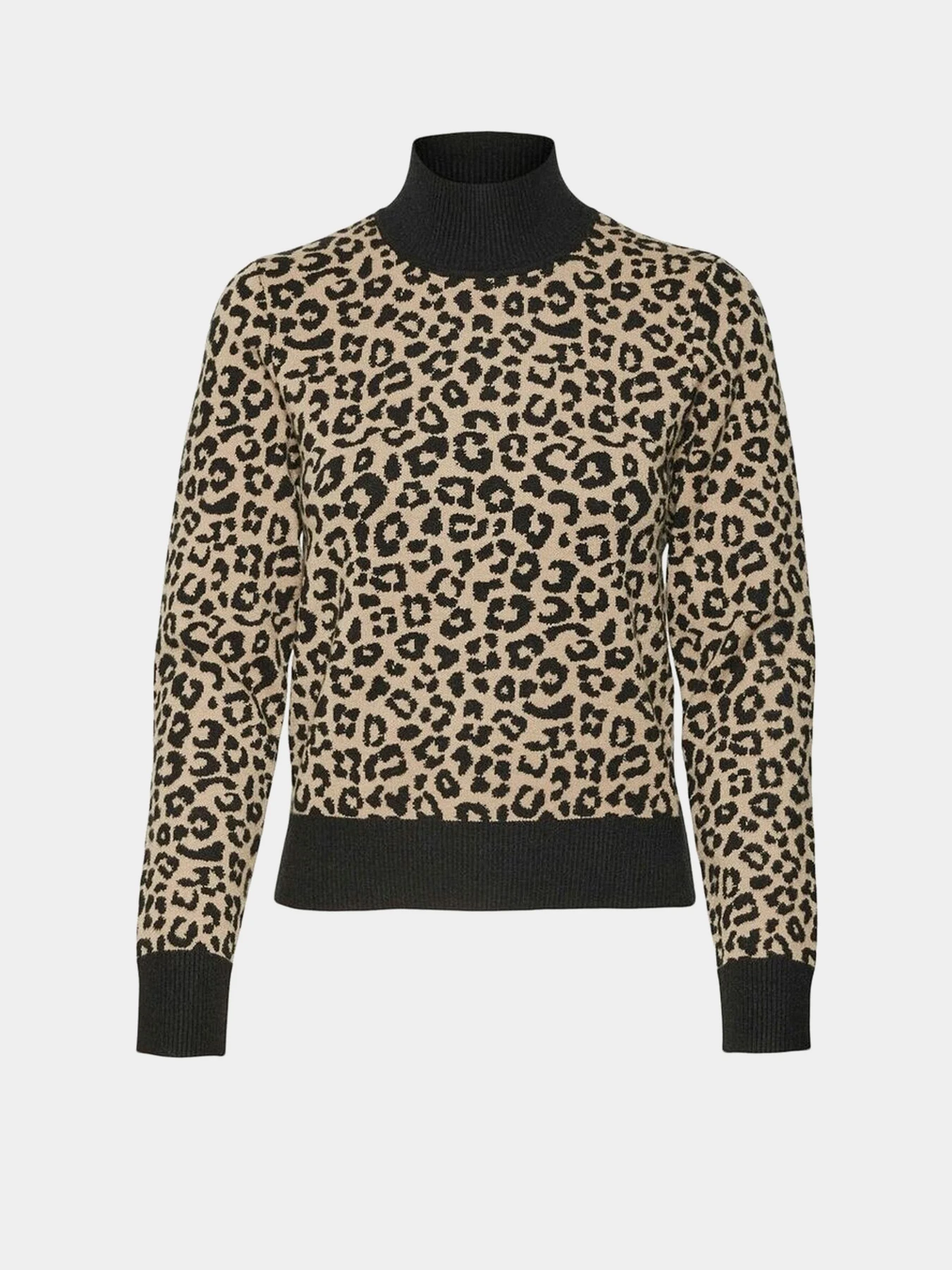 Светри та кардигани Vero Moda VMARIA ART LS HIGH-NECK PULLOV модель 10314509_Black W. SILVER MINK ( NEW Светри та кардигани Vero Moda VMARIA ART LS HIGH-NECK PULLOV модель 10314509_Black W. SILVER MINK ( NEW Фото