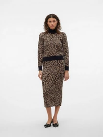 Светри та кардигани Vero Moda VMARIA ART LS HIGH-NECK PULLOV модель 10314509_Black W. SILVER MINK ( NEW Фото