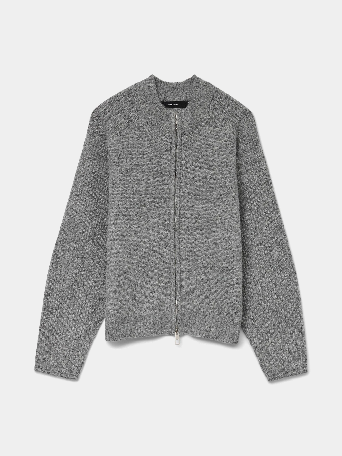 Светри та кардигани Vero Moda BANG LS HIGH NECK ZIP CARDIGAN модель 10331259_Medium Grey Melange Светри та кардигани Vero Moda BANG LS HIGH NECK ZIP CARDIGAN модель 10331259_Medium Grey Melange Фото