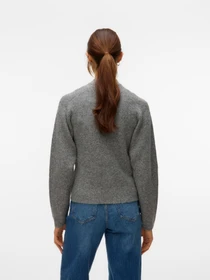 Светри та кардигани Vero Moda BANG LS HIGH NECK ZIP CARDIGAN модель 10331259_Medium Grey Melange Фото