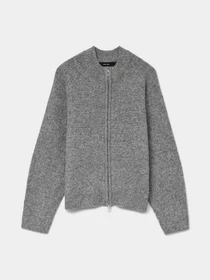 Светри та кардигани Vero Moda BANG LS HIGH NECK ZIP CARDIGAN модель 10331259_Medium Grey Melange Фото