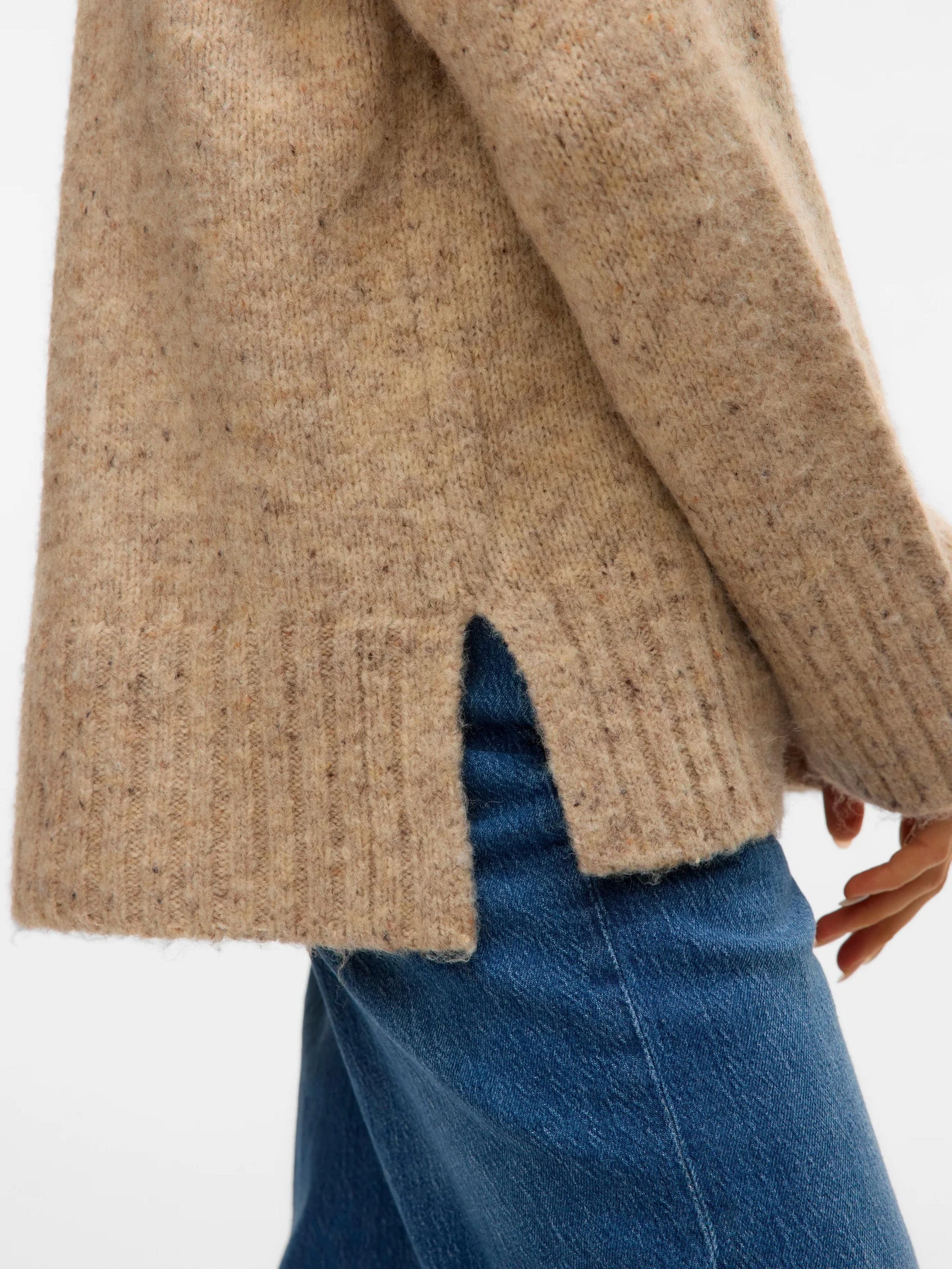 Свитры и кардиганы Vero Moda INGRID LS ROLL NECK PULLOVER модель 10331348_Silver Mink W. MELANGE LL1 Фото