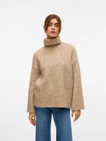 Светри та кардигани Vero Moda INGRID LS ROLL NECK PULLOVER модель 10331348_Silver Mink W. MELANGE LL1 Фото