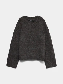 Свитры и кардиганы Vero Moda INGRID LS O-NECK PULLOVER модель 10331365_Dark Grey Melange LL 51 FR Фото