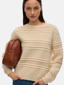 Светри та кардигани Vero Moda LEO LS O-NECK PULLOVER модель 10331890_Birch Фото
