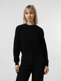 Светри та кардигани Vero Moda LEO LS O-NECK PULLOVER модель 10331890_Black Фото