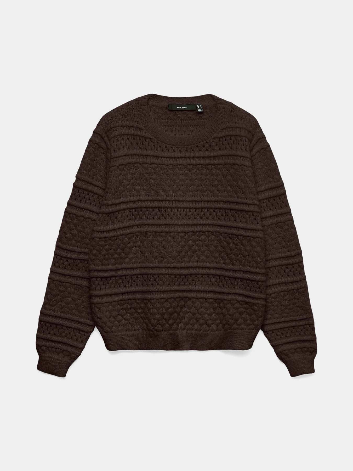 Светри та кардигани Vero Moda LEO LS O-NECK PULLOVER модель 10331890_Chocolate Torte Фото