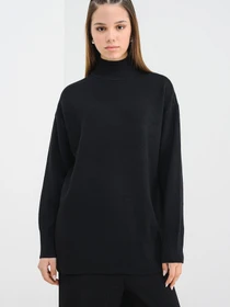 Светри та кардигани Vero Moda GOLD ART NEW LS LONG HIGHNECK модель 10332413_Black Фото