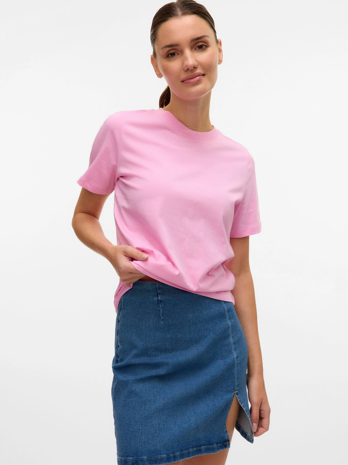 Футболки и поло Vero Moda PAULINA SS T-SHIRT модель 10316991_Bonbon Фото