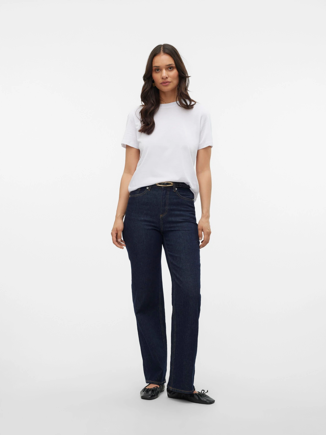 Футболки и поло Vero Moda PAULINA SS T-SHIRT модель 10316991_Bright White Футболки и поло Vero Moda PAULINA SS T-SHIRT модель 10316991_Bright White Фото