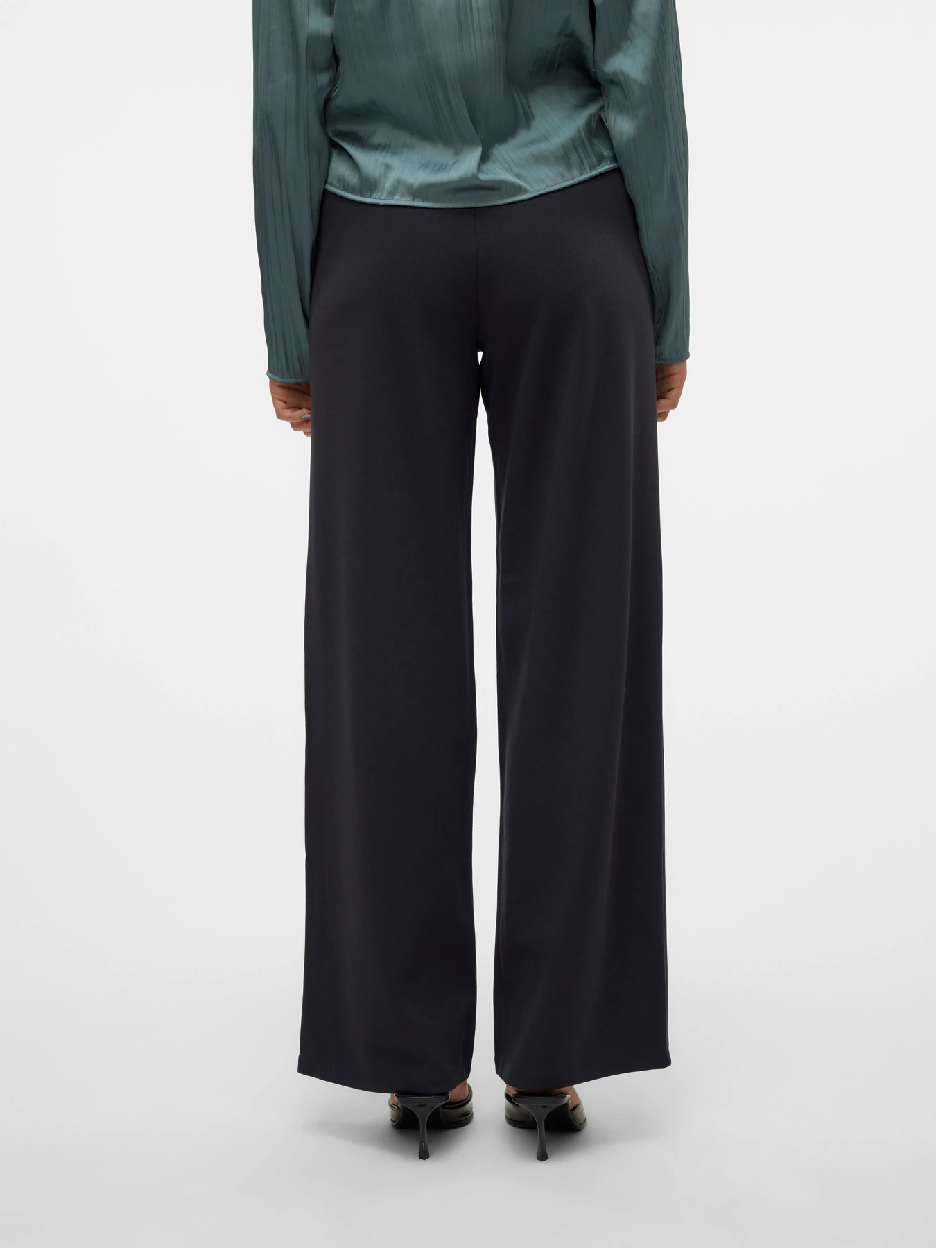 Штани Vero Moda BERLIN ZAMIRA MW WIDE PANT модель 10318454_Blue Graphite Фото