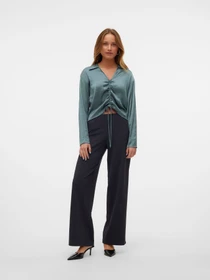 Штани Vero Moda BERLIN ZAMIRA MW WIDE PANT модель 10318454_Blue Graphite Фото
