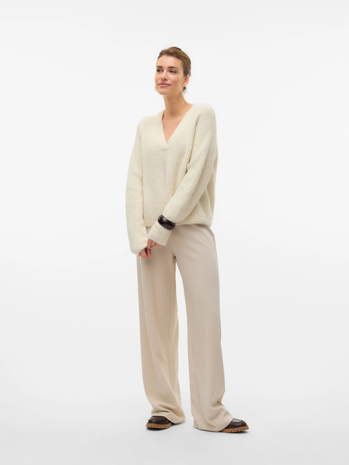 Брюки Vero Moda BERLIN ZAMIRA MW WIDE PANT модель 10318454_Pumice Stone Брюки Vero Moda BERLIN ZAMIRA MW WIDE PANT модель 10318454_Pumice Stone Фото