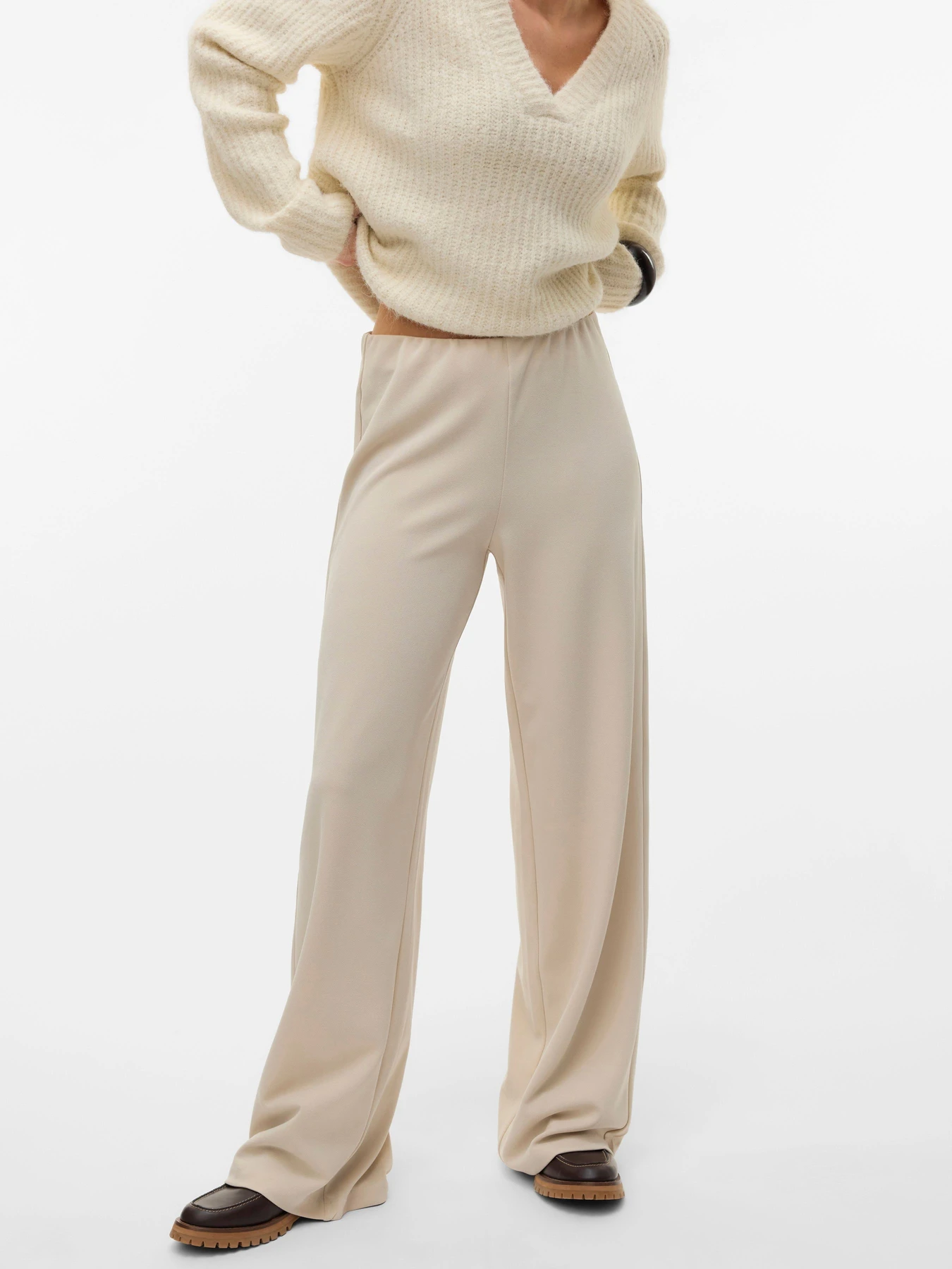 Брюки Vero Moda BERLIN ZAMIRA MW WIDE PANT модель 10318454_Pumice Stone Брюки Vero Moda BERLIN ZAMIRA MW WIDE PANT модель 10318454_Pumice Stone Фото