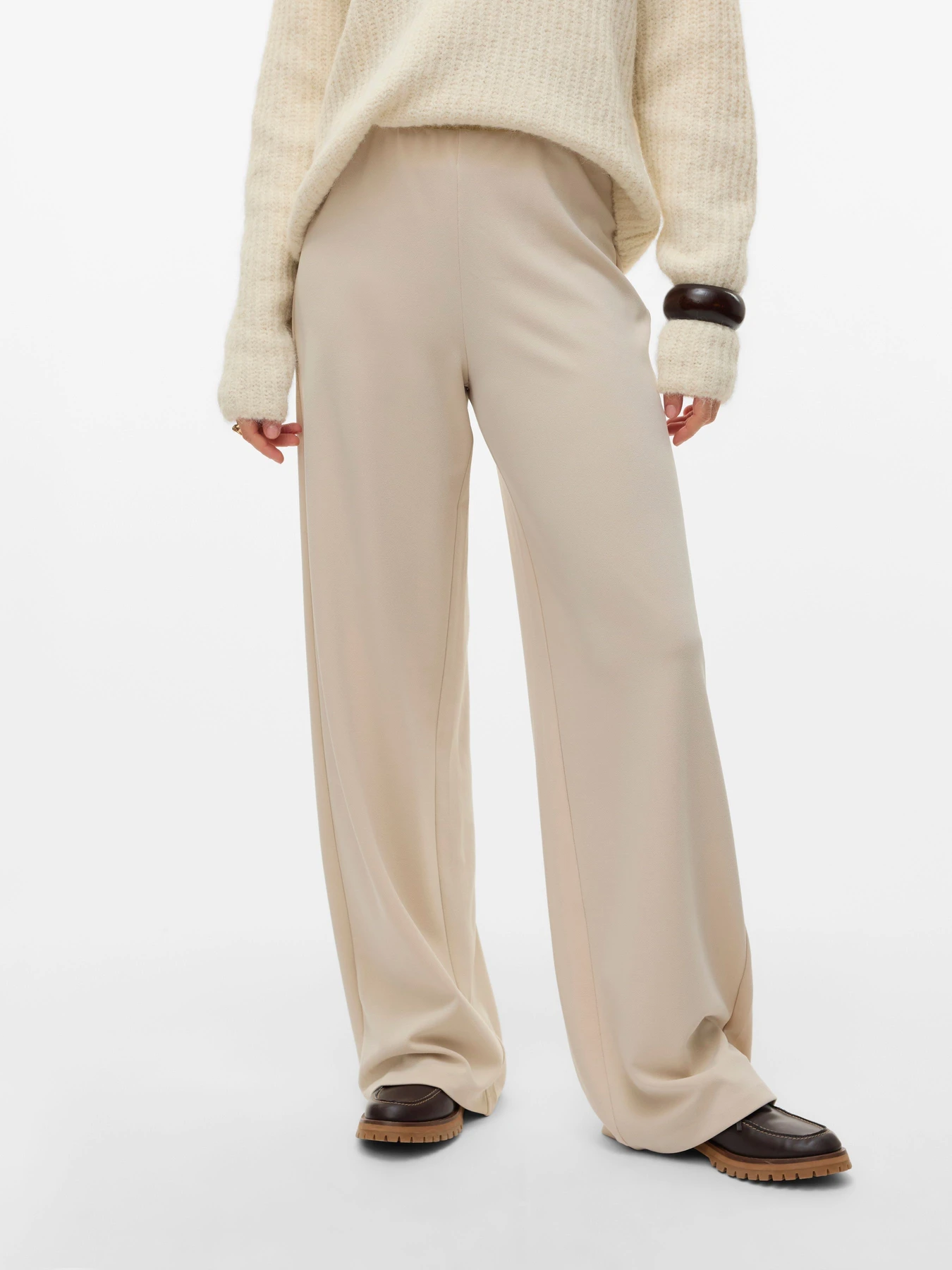 Брюки Vero Moda BERLIN ZAMIRA MW WIDE PANT модель 10318454_Pumice Stone Брюки Vero Moda BERLIN ZAMIRA MW WIDE PANT модель 10318454_Pumice Stone Фото