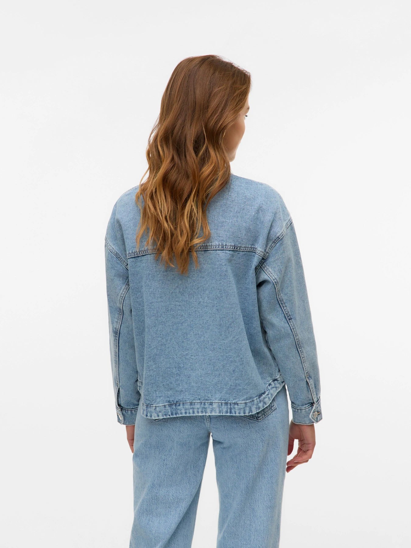 Куртки та дублянки Vero Moda JAMIE LS DENIM SHACKET MIX GA модель 10331693_Light Blue Denim Фото