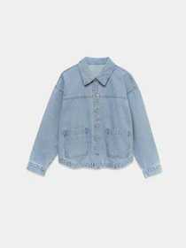 Куртки та дублянки Vero Moda JAMIE LS DENIM SHACKET MIX GA модель 10331693_Light Blue Denim Фото