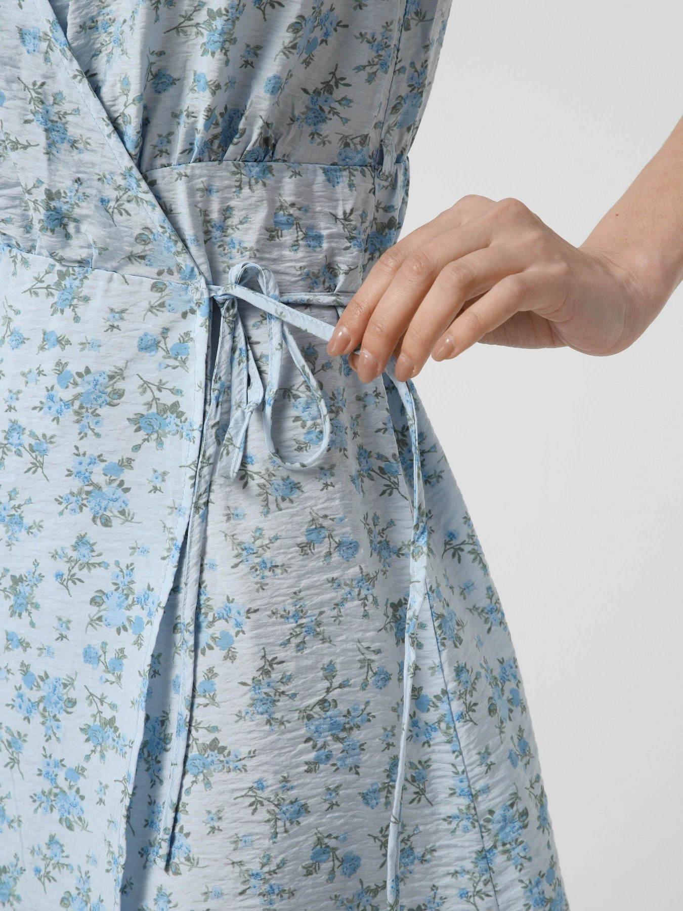 Платья Vero Moda JOSIE SS WRAP SHORT DRESS модель 10341596_Cashmere Blue Blue molly Фото