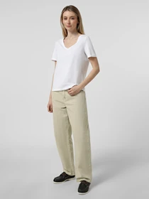 Футболки і поло Vero Moda PAULINA SS V-NECK T-SHIRT модель 10342926_Bright White Фото