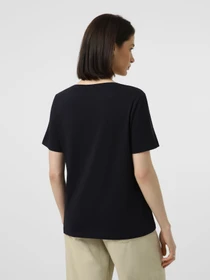 Футболки и поло Vero Moda PAULINA SS V-NECK T-SHIRT модель 10342926_Night Sky Фото