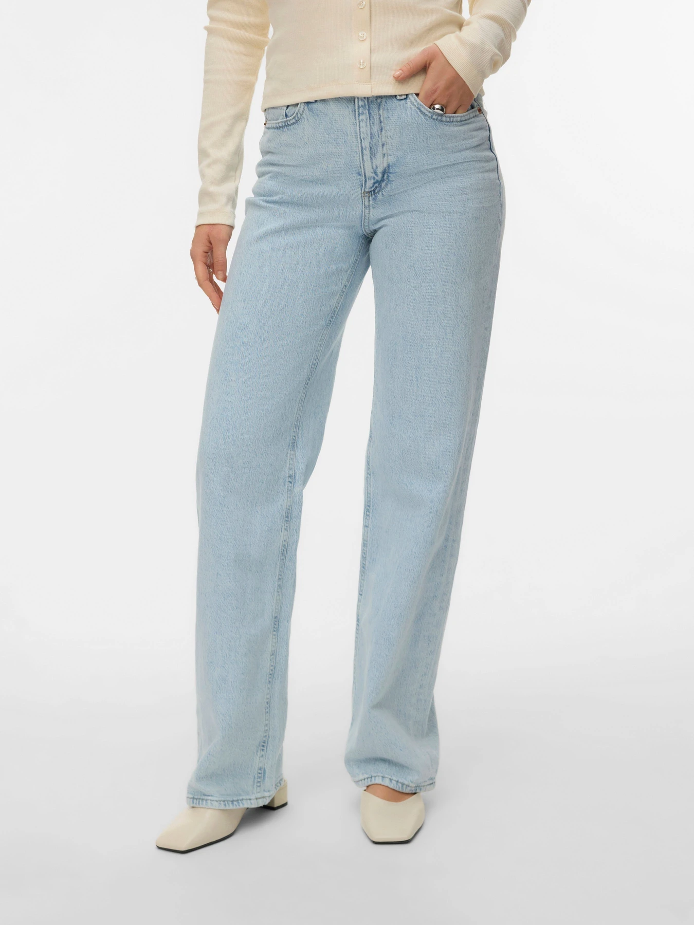 Джинси Vero Moda TESSA HR WIDE JEANS RA3052 GA модель 10345321_Light Blue Denim Фото